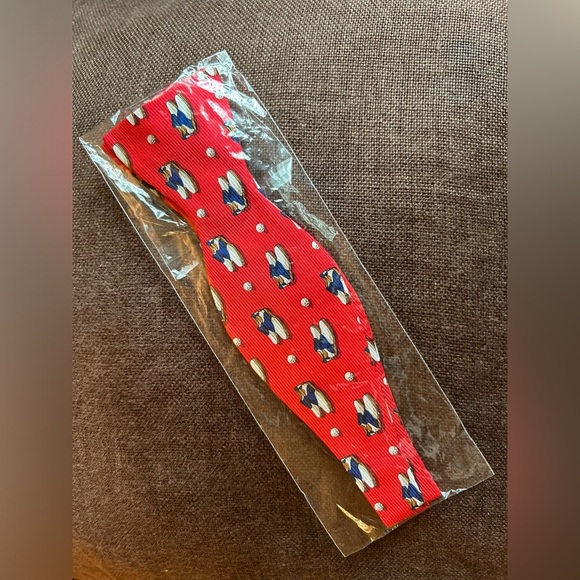 Old School Golf Shoes Bow Tie in Red by Southern Proper - Picture 3 of 9